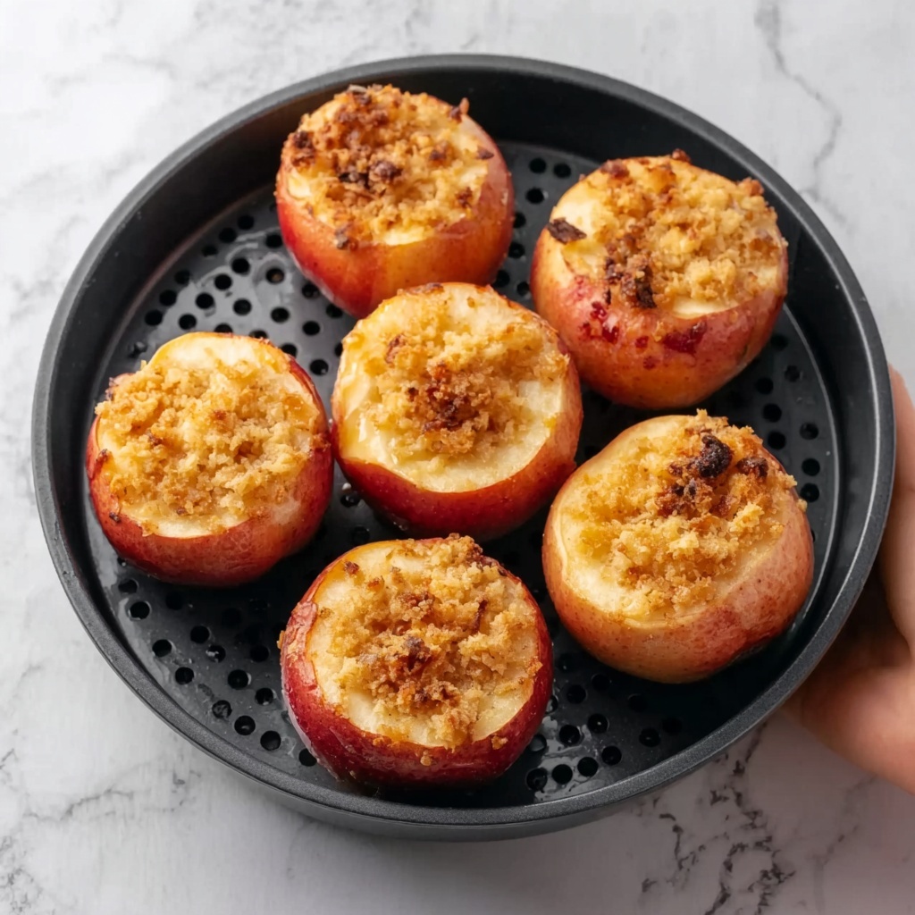Air Fryer Baked Apples with Walnuts and Cinnamon Recipe - Recipe Image