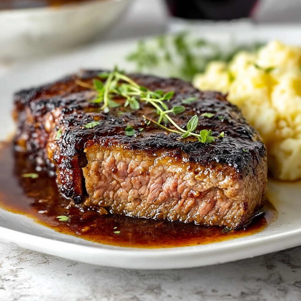 Coffee-Rubbed Beef Roast with Cocoa Gravy Recipe - Recipe Image