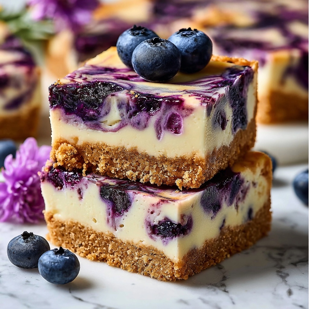 Blueberry Cheesecake Bars Recipe - Recipe Image