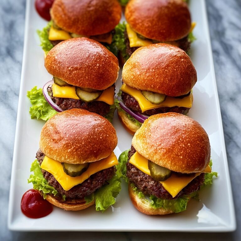 Juicy Grilled Cheeseburger Sliders Recipe