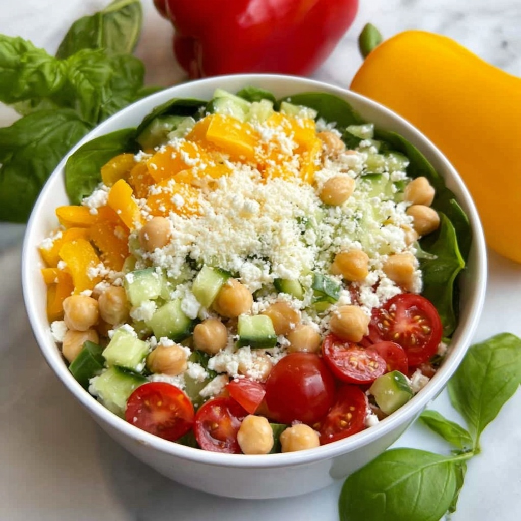 Colorful Summer Chickpea Salad Recipe - Recipe Image
