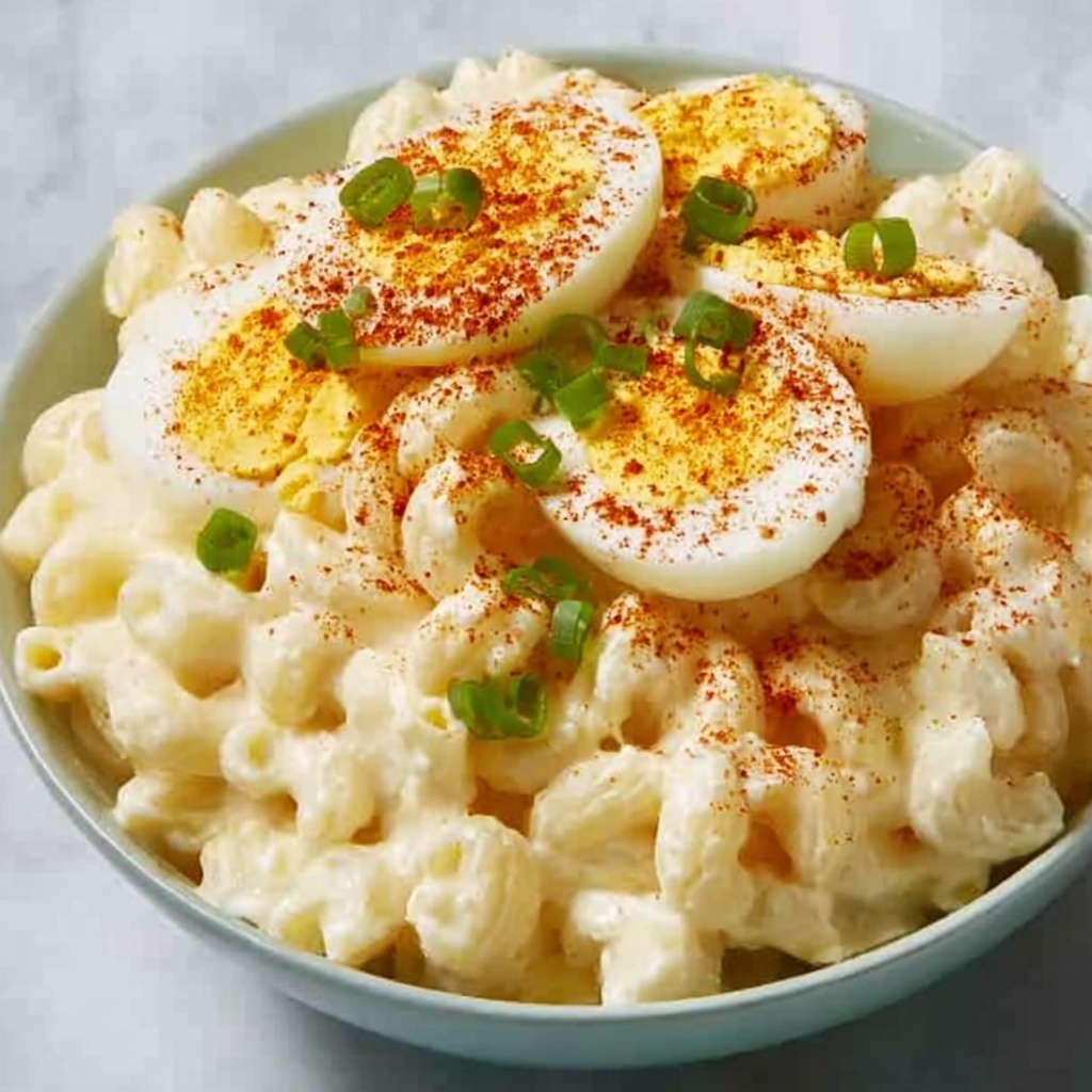 Deviled Egg Macaroni Salad Recipe - Recipe Image