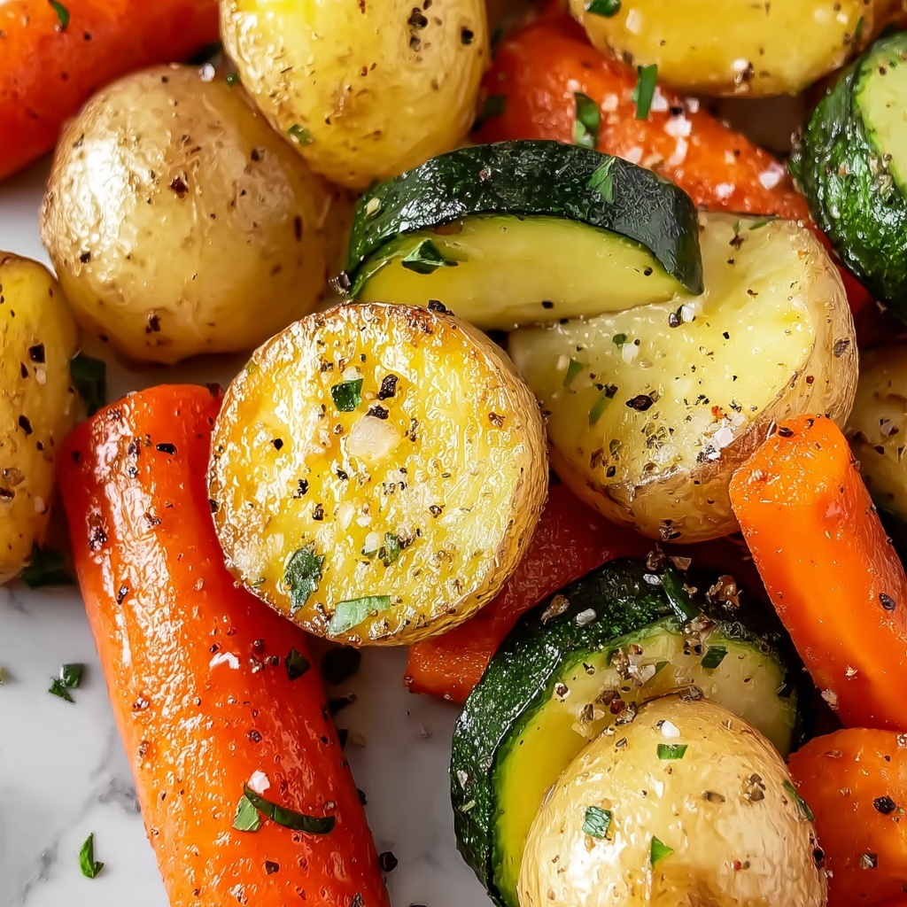 Roasted Potatoes, Carrots & Zucchini Recipe - Recipe Image