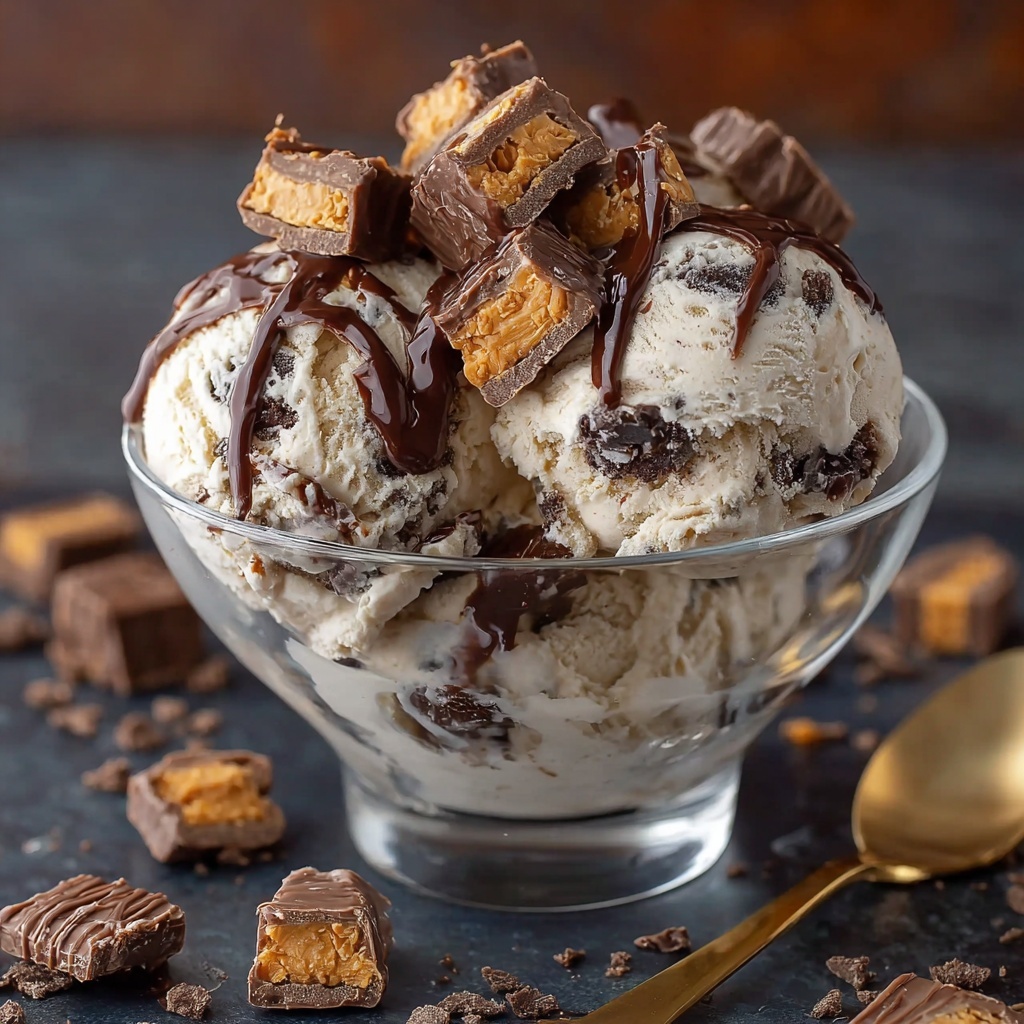 Keto Peanut Butter Chocolate Chunk Ice Cream Recipe - Recipe Image