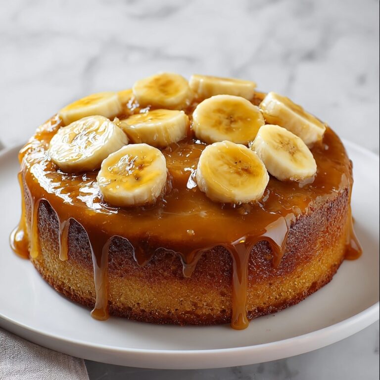 Caramelized Upside-Down Banana Cake Recipe