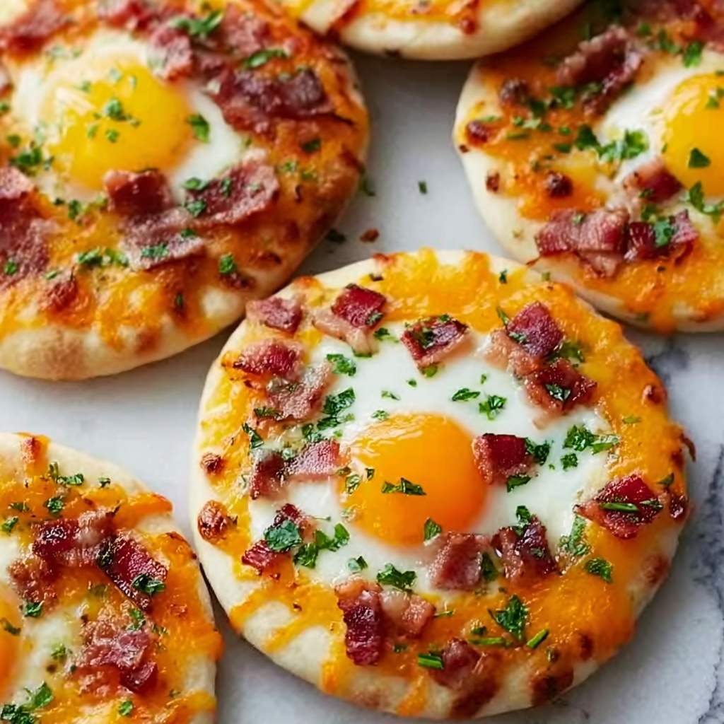 English Muffin Breakfast Pizza Recipe - Recipe Image
