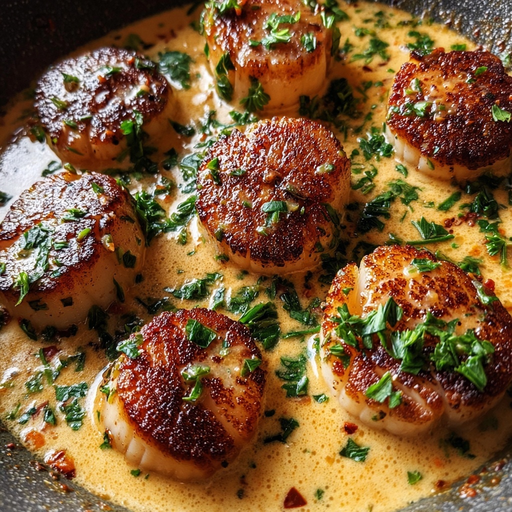Scallop Recipe with Cream Sauce: 5 Steps to Blissful Flavor Recipe - Recipe Image