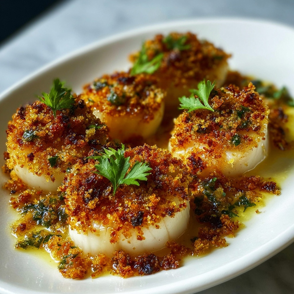 Garlic Butter Baked Scallops Recipe - Recipe Image