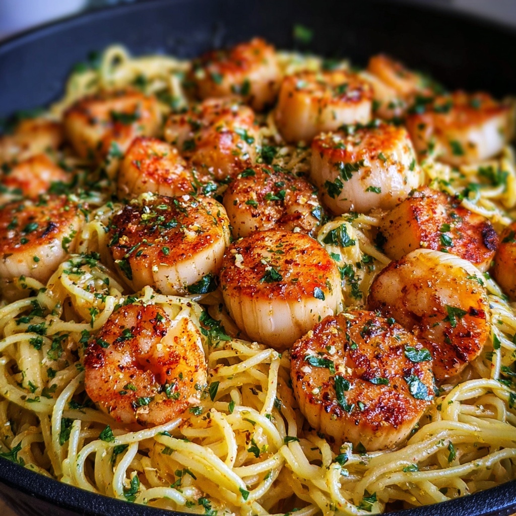 Shrimp and Scallop Pasta Recipe: 5 Steps to Culinary Bliss Recipe - Recipe Image
