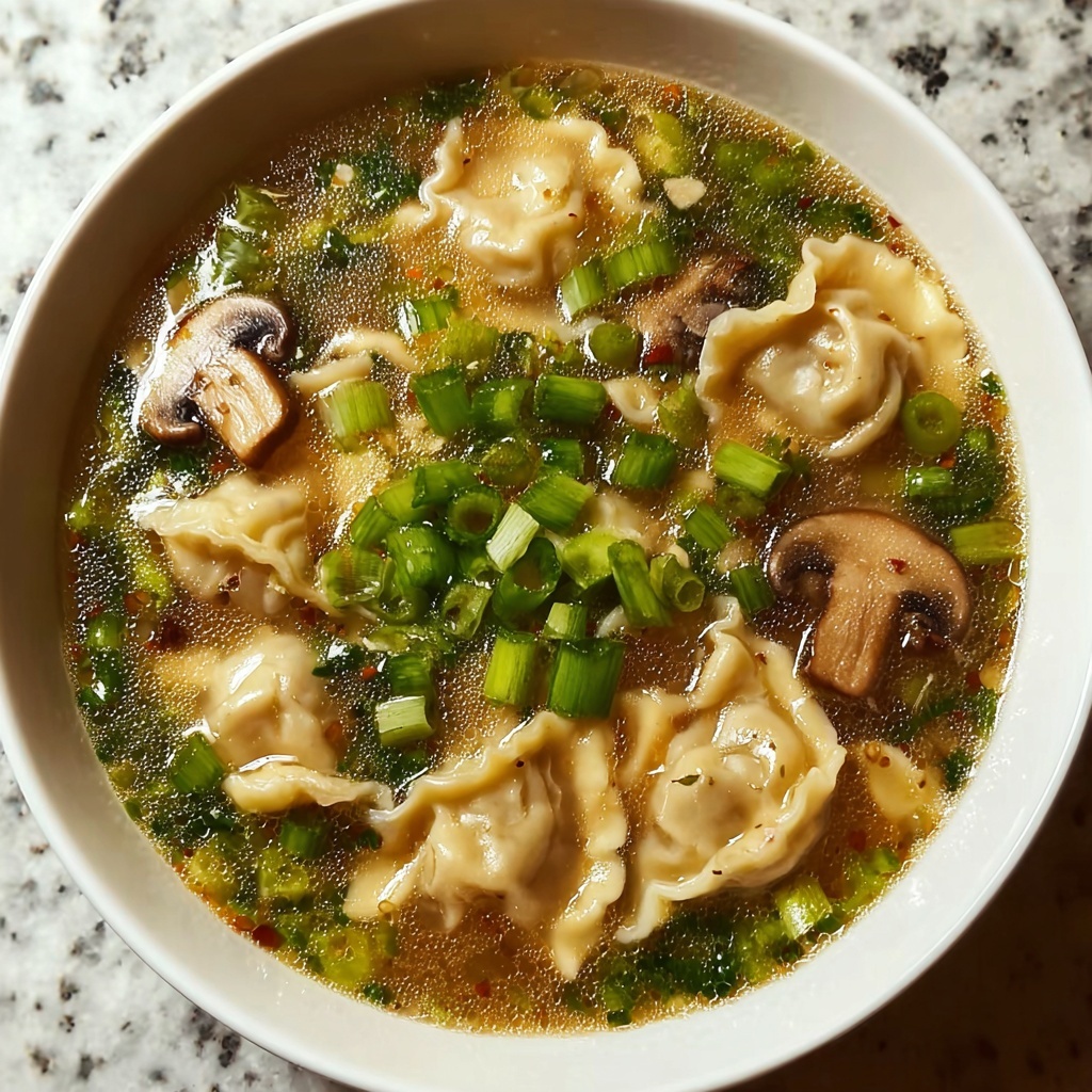 Potsticker Soup: A Cozy and Delicious Asian-Inspired Comfort Dish Recipe - Recipe Image