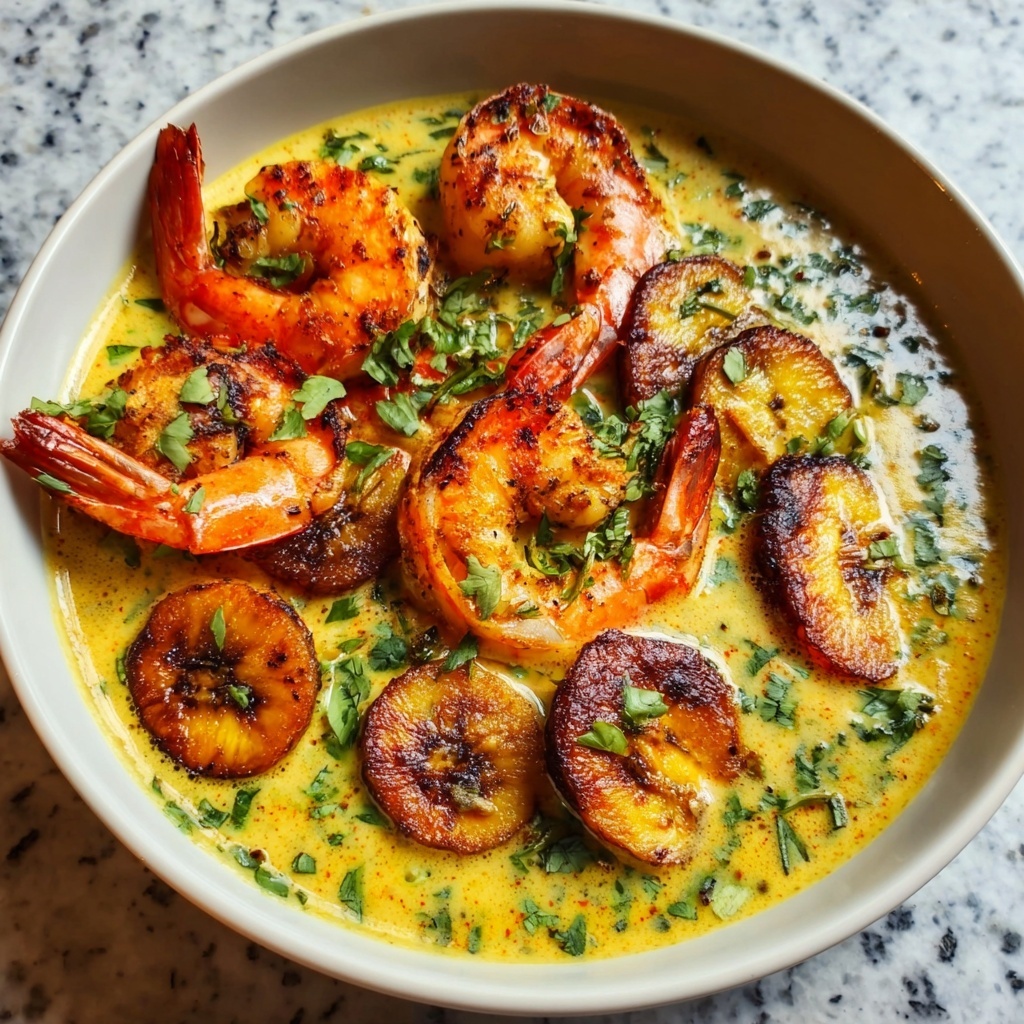 Banana Coconut Curry Shrimp Recipe - Recipe Image