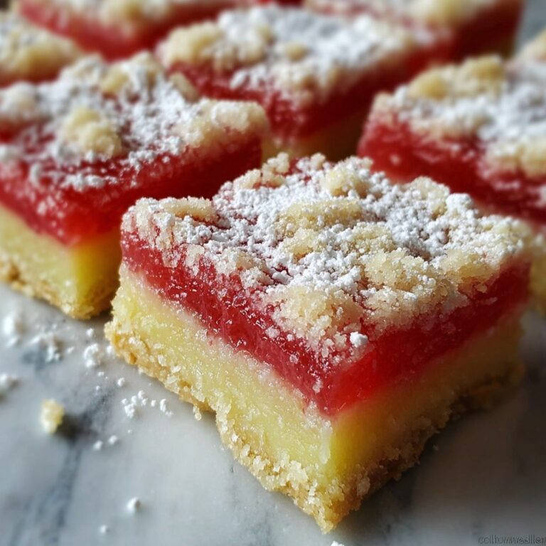 Rhubarb Shortbread Bars Recipe