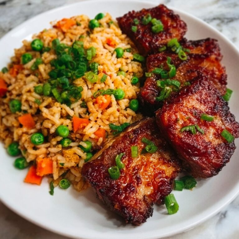 Crispy Chicken with Vegetable Fried Rice Recipe