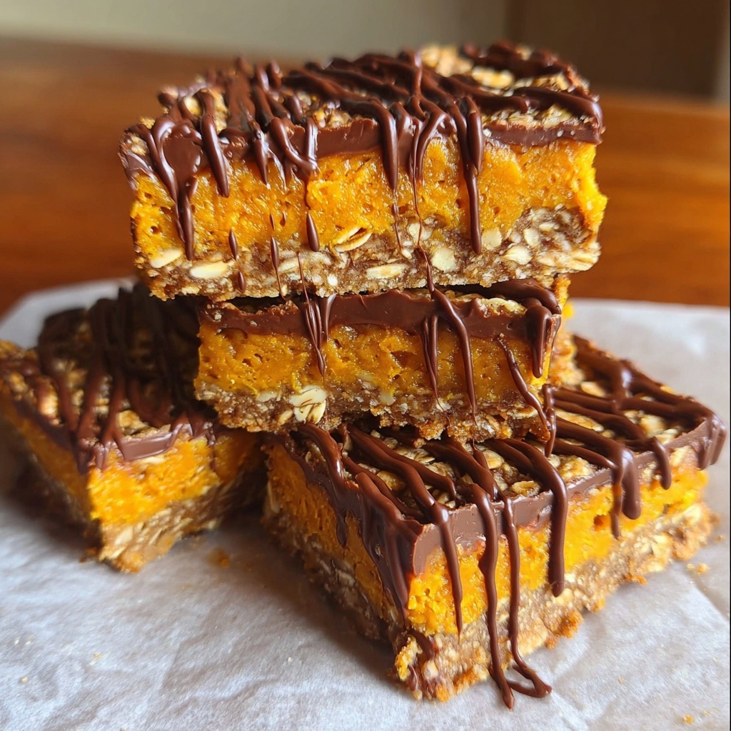 No Bake Pumpkin Bars Vegan Recipe for Guilt-Free Indulgence Recipe - Recipe Image