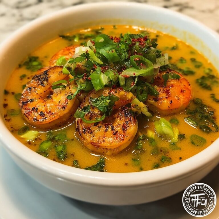 Quick Spicy Shrimp Soup with Coconut Milk Recipe