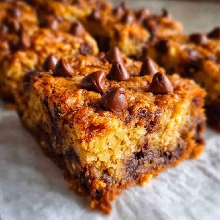 Oatmeal Chocolate Chip Cookie Bars Recipe