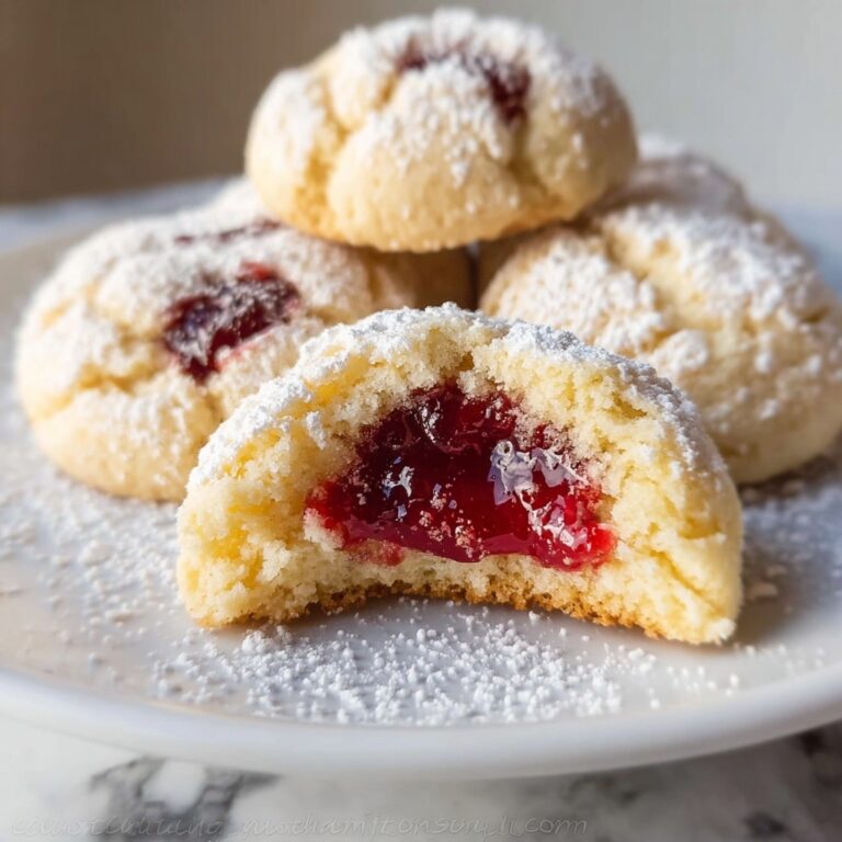 Raspberry Filled Almond Snowball Cookies: 7 Irresistible Bites Recipe