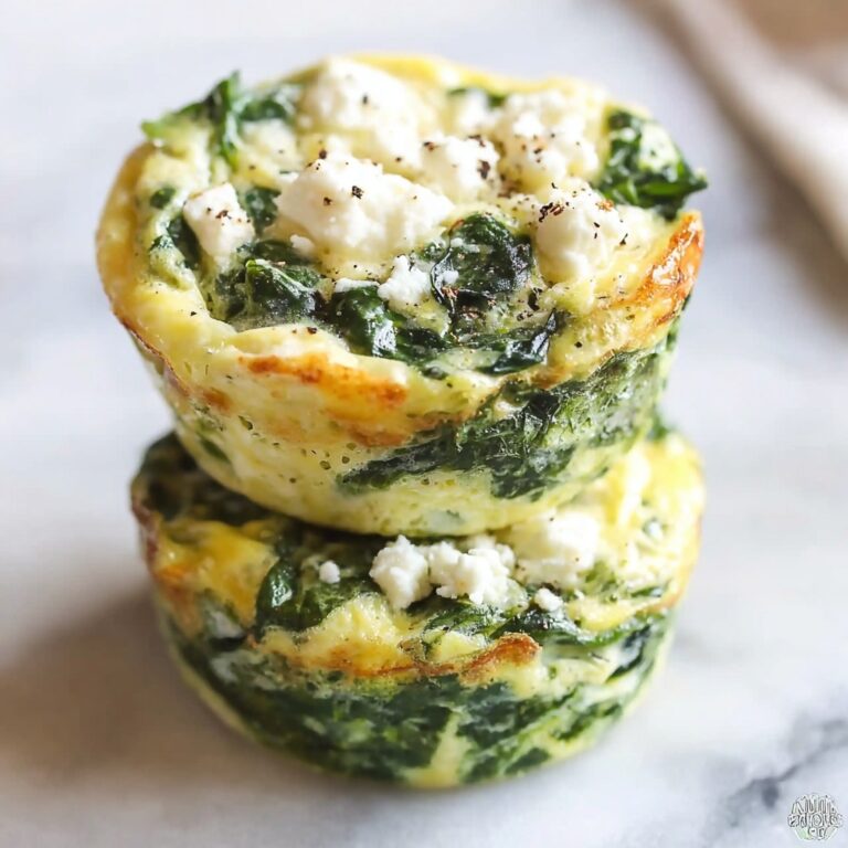 Scrumptious Spinach and Feta Egg Cups for Easy Breakfast Bliss Recipe