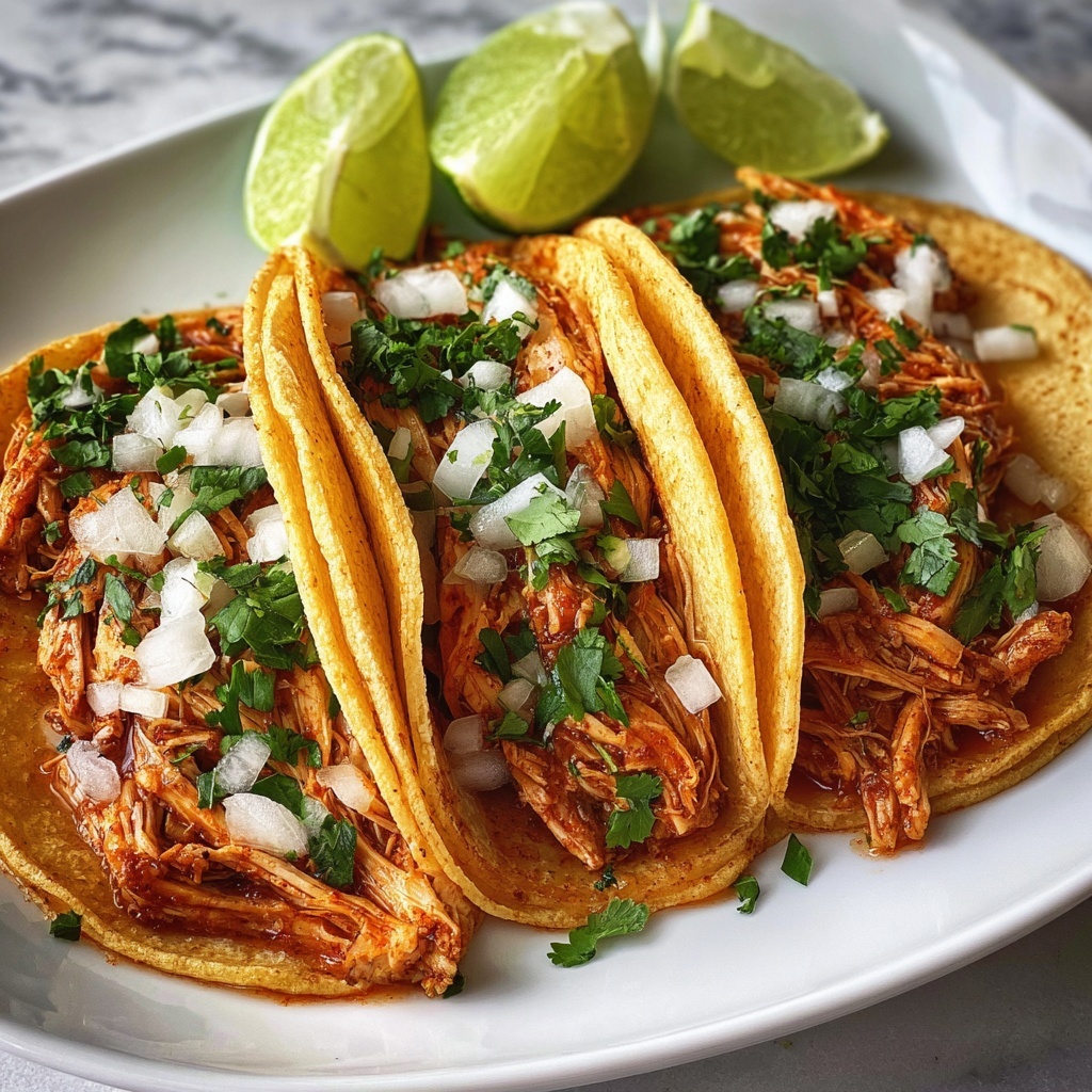 Delicious Chicken Tinga Tacos in 35 Comforting Minutes Recipe - Recipe Image