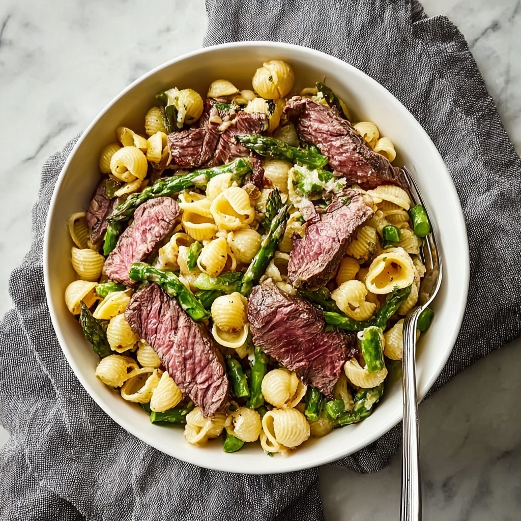 Satisfying Steak Pasta Salad: A Creamy Twist on Leftovers Recipe - Recipe Image