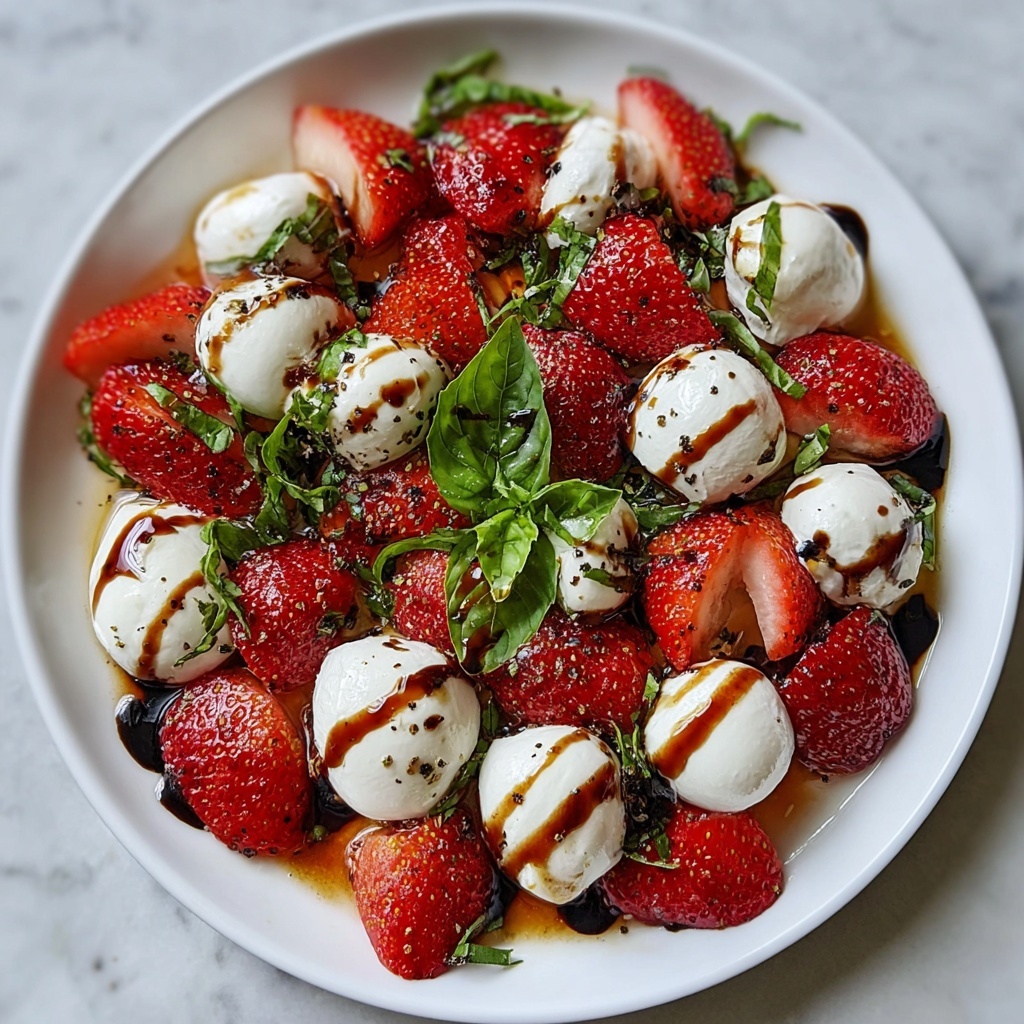 Balsamic Strawberry Caprese Recipe - Recipe Image
