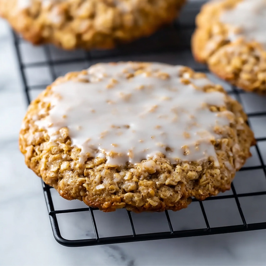 Iced Oatmeal Cookies Recipe - Recipe Image