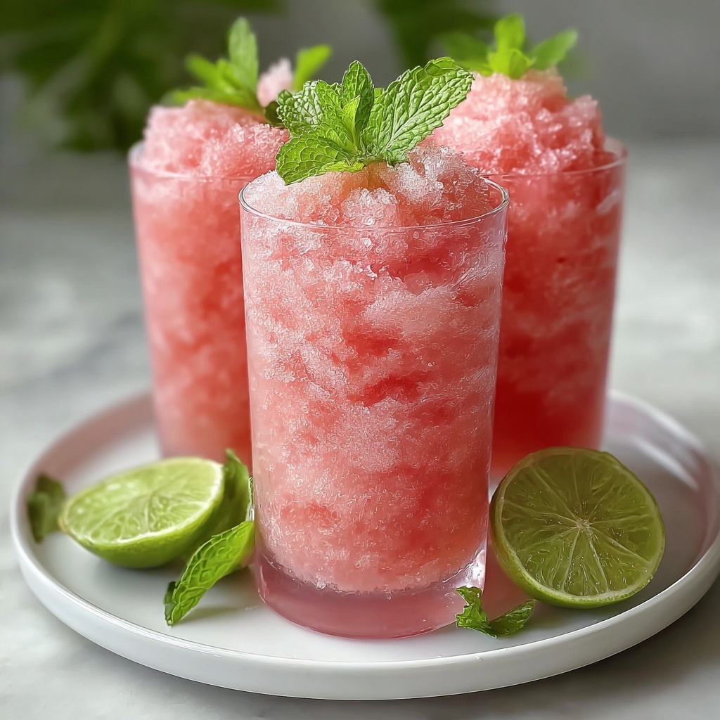 Watermelon Slushie Recipe - Recipe Image