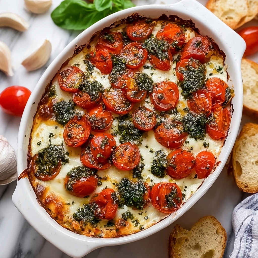 Caprese Dip: Transforming Tomatoes into a Cheesy Delight Recipe - Recipe Image