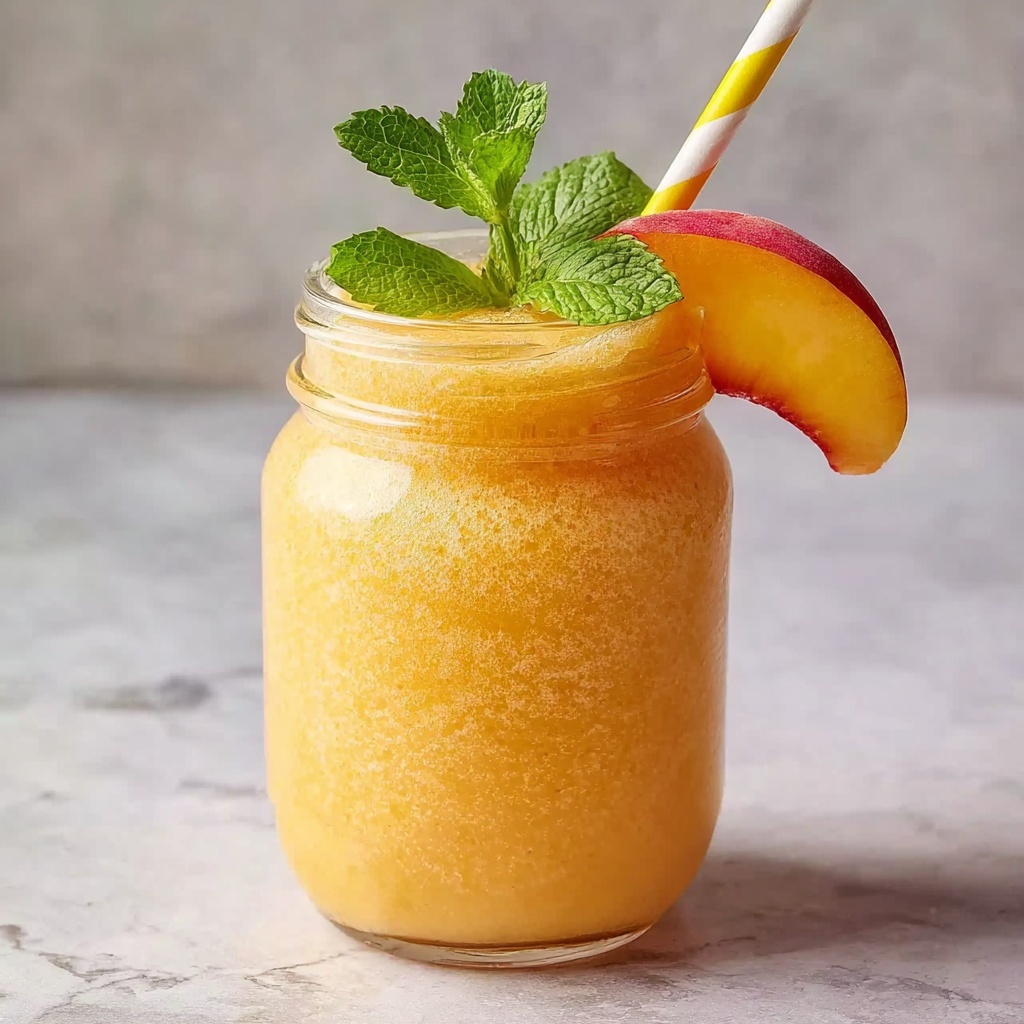 Peach Lemonade Slush Recipe - Recipe Image