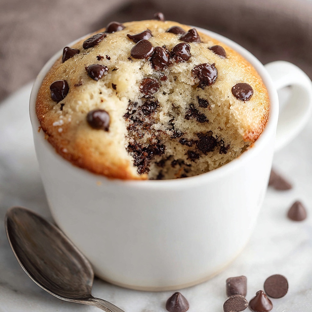 Chocolate Chip Mug Cake Recipe - Recipe Image