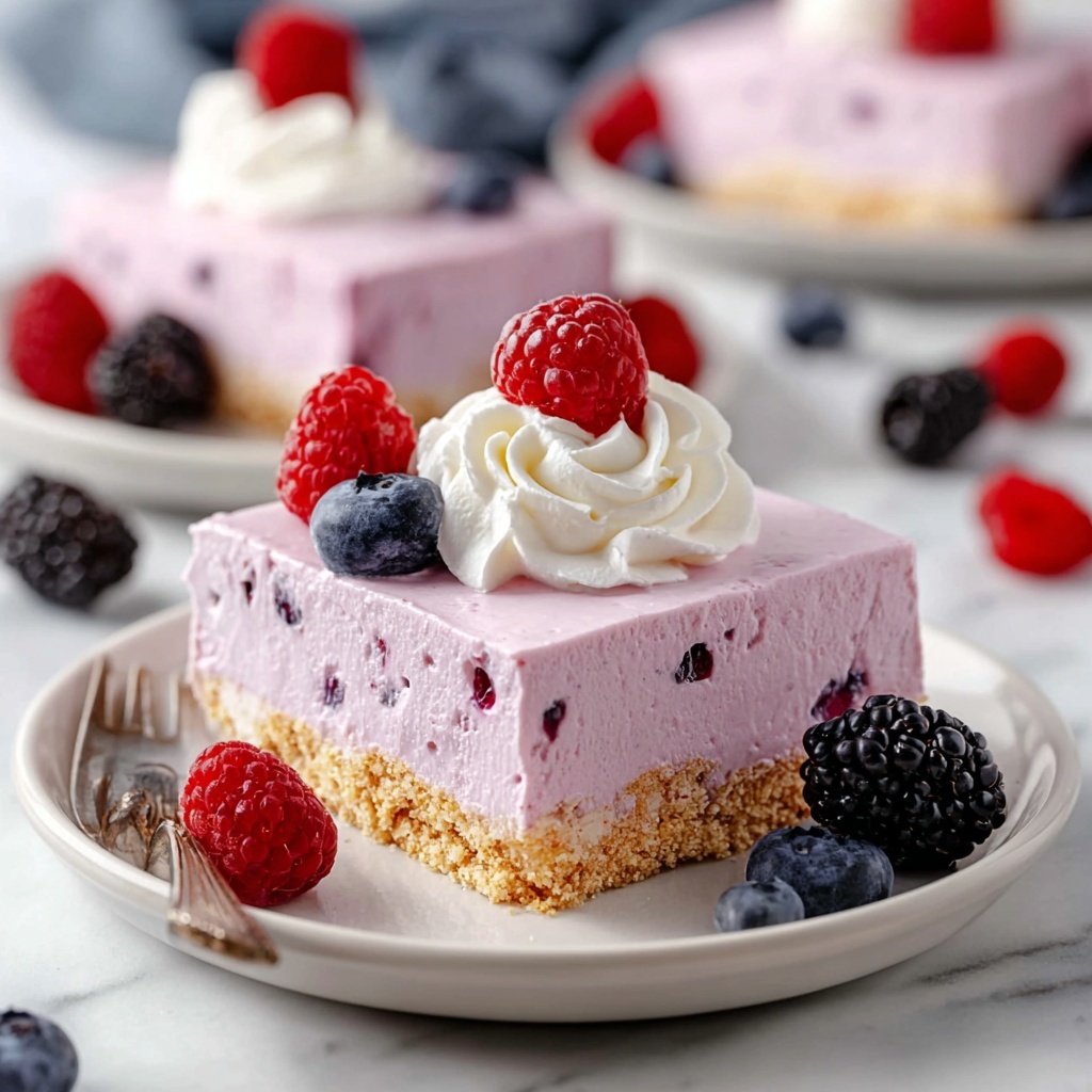 No-Bake Berry Cheesecake Recipe - Recipe Image