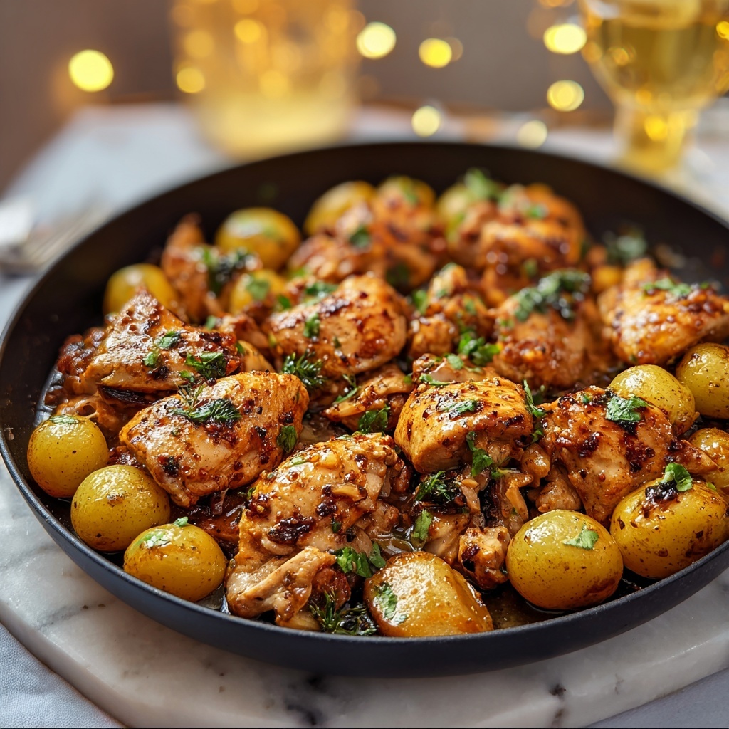 Garlic Parmesan Chicken and Potatoes (One-Pan Dinner) Recipe - Recipe Image