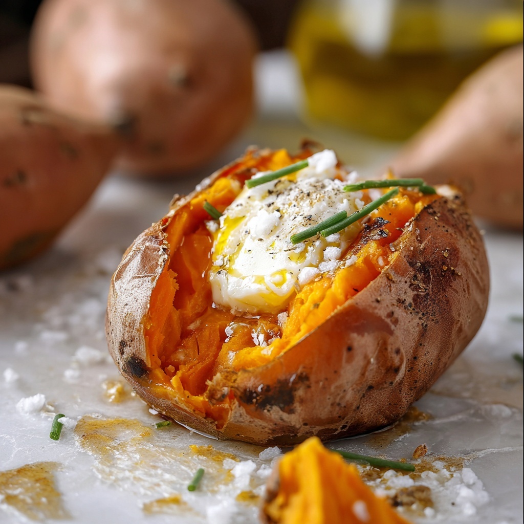 Perfectly Baked Sweet Potato Recipe - Recipe Image