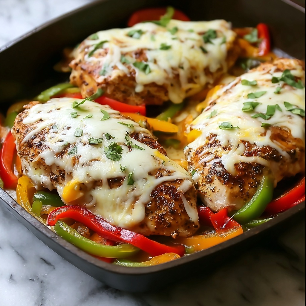Cheesy Baked Fajita Chicken Recipe - Recipe Image