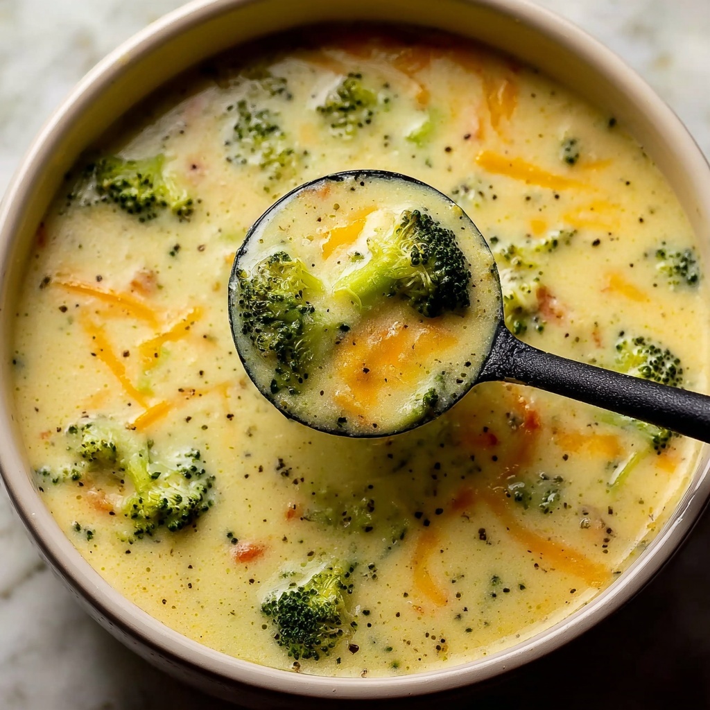 Creamy Broccoli Cheddar Soup Recipe - Recipe Image