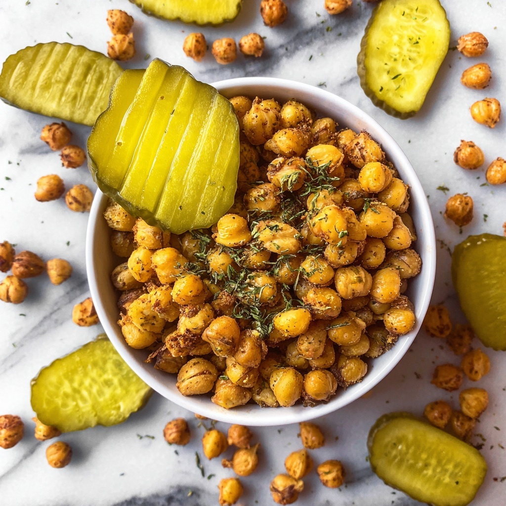 Dill Pickle Roasted Chickpeas Recipe - Recipe Image