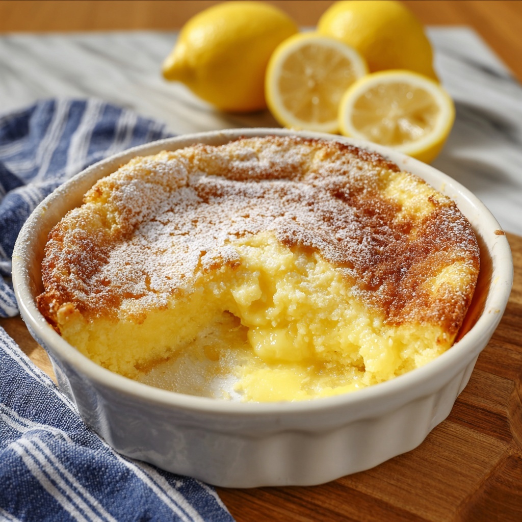 Magic Lemon Cobbler Recipe - Recipe Image