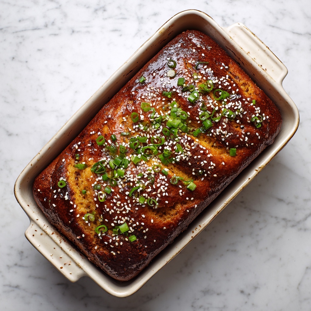 Korean Meatloaf with Spicy Gochujang Glaze Recipe - Recipe Image