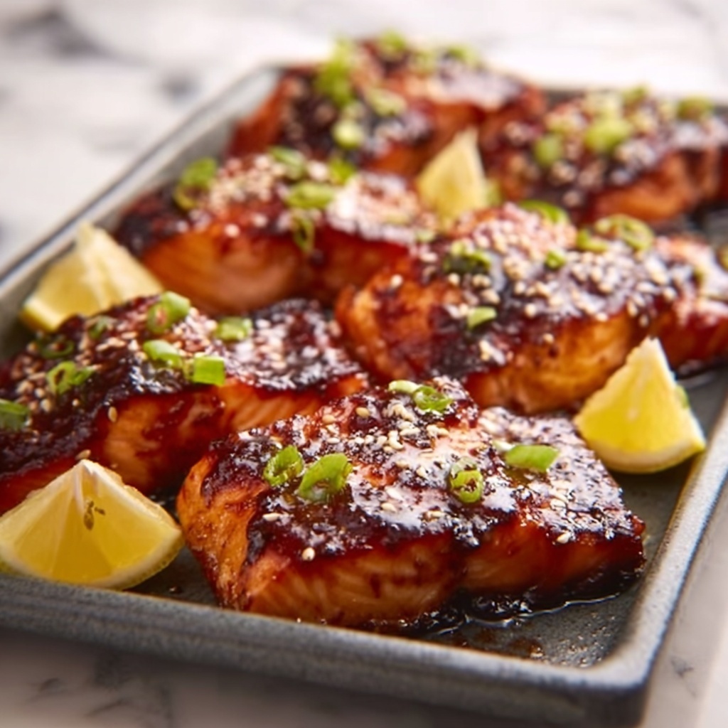 Honey Garlic Salmon Bites Recipe - Recipe Image