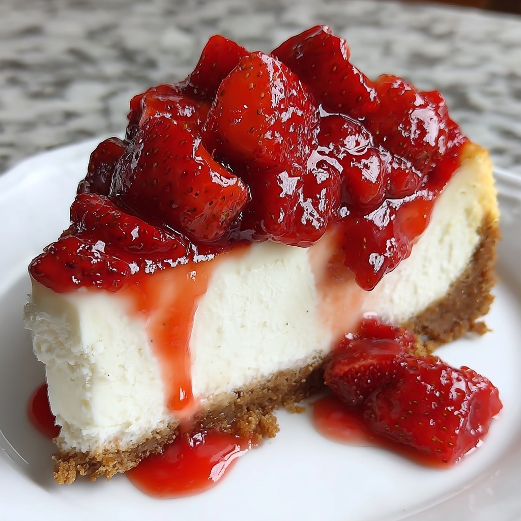 Strawberry Cheesecake Classic Dessert Recipe - Recipe Image