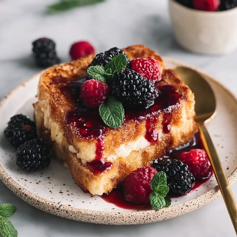 Irresistible Brioche French Toast Casserole with Blackberries Recipe