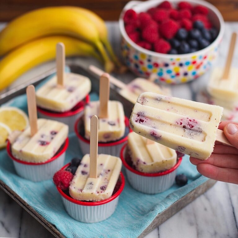 Frozen Yogurt Pops: Homemade Fruit-Topped Frozen Treats Recipe