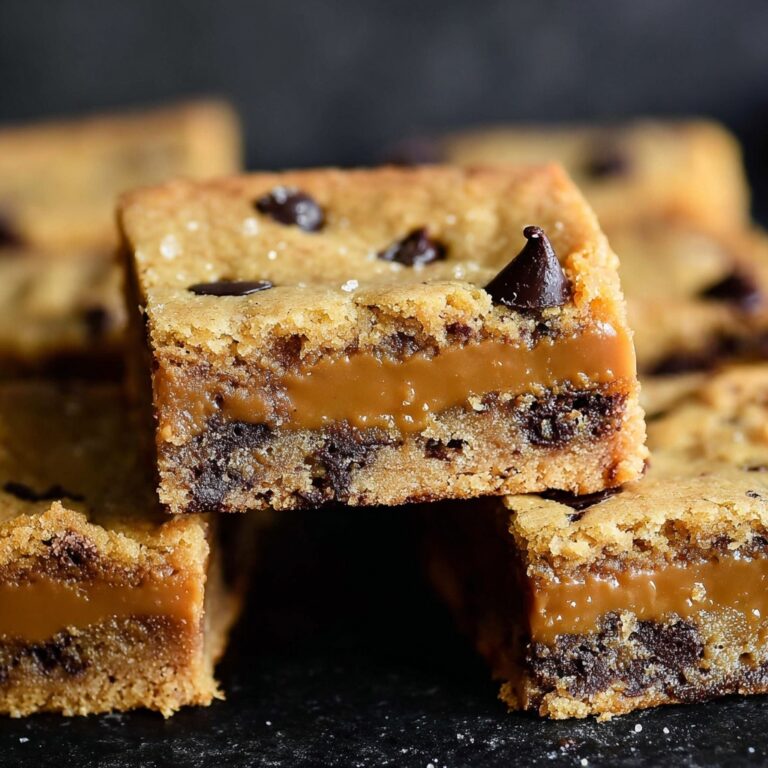 Salted Caramel Chocolate Chip Cookie Bars Recipe