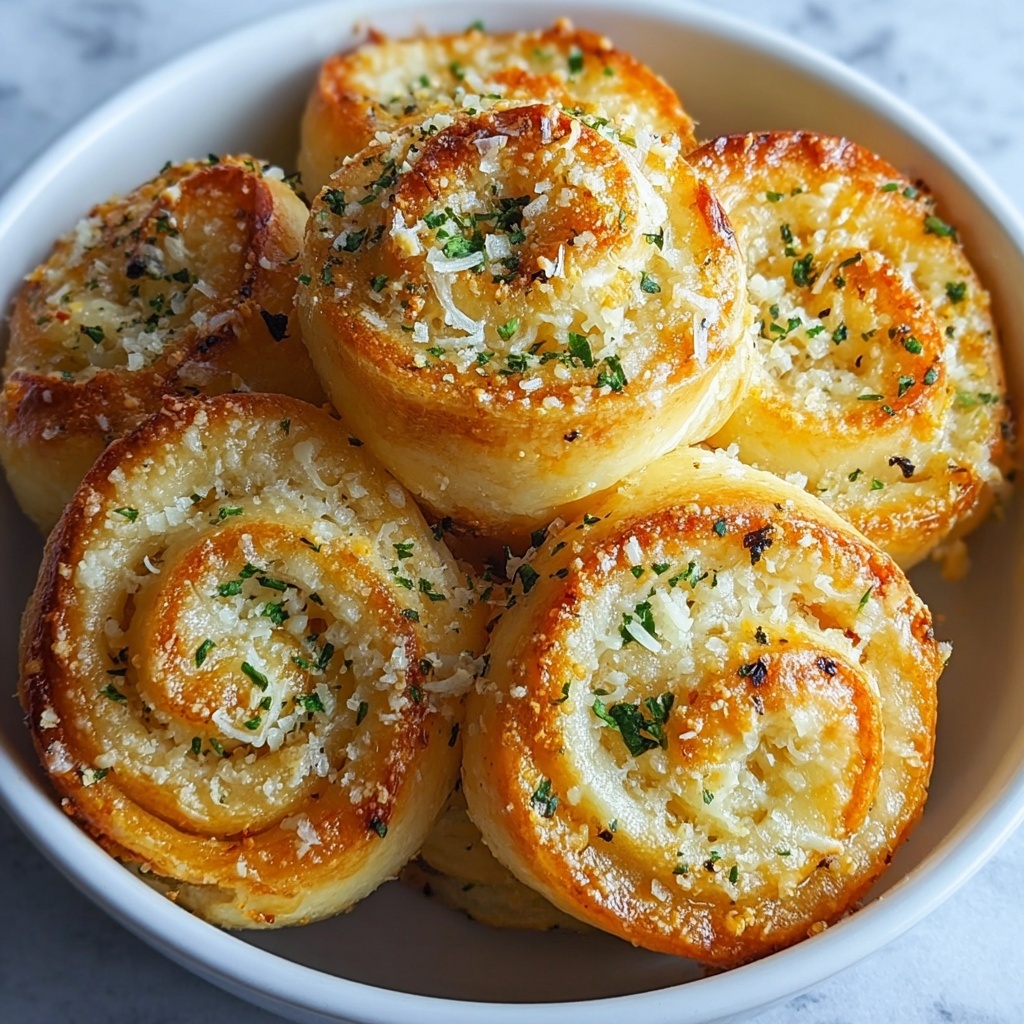 Garlic Parmesan New York Pizza Rolls Recipe - Recipe Image