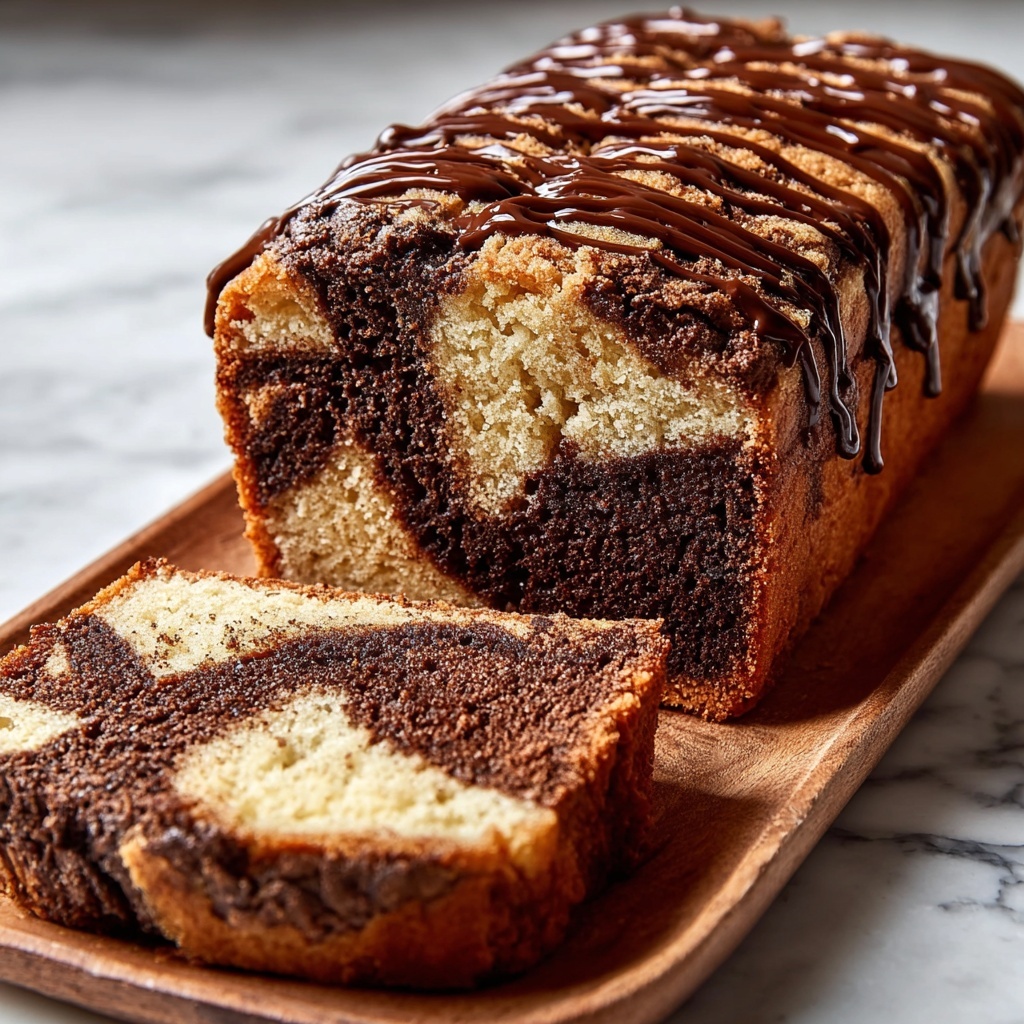 Double Chocolate Swirl Banana Bread Loaf Recipe - Recipe Image