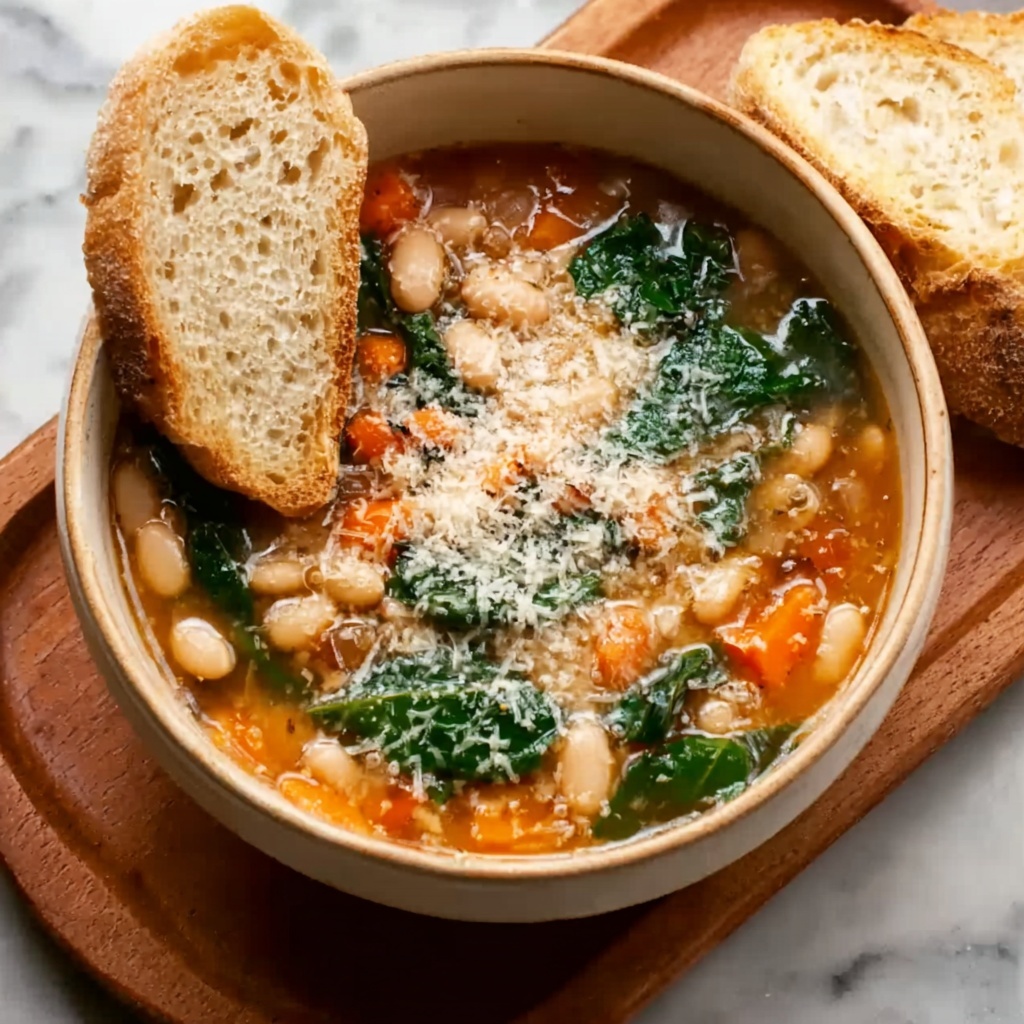 Tuscan White Bean Soup with Kale and Sun-Dried Tomatoes Recipe - Recipe Image
