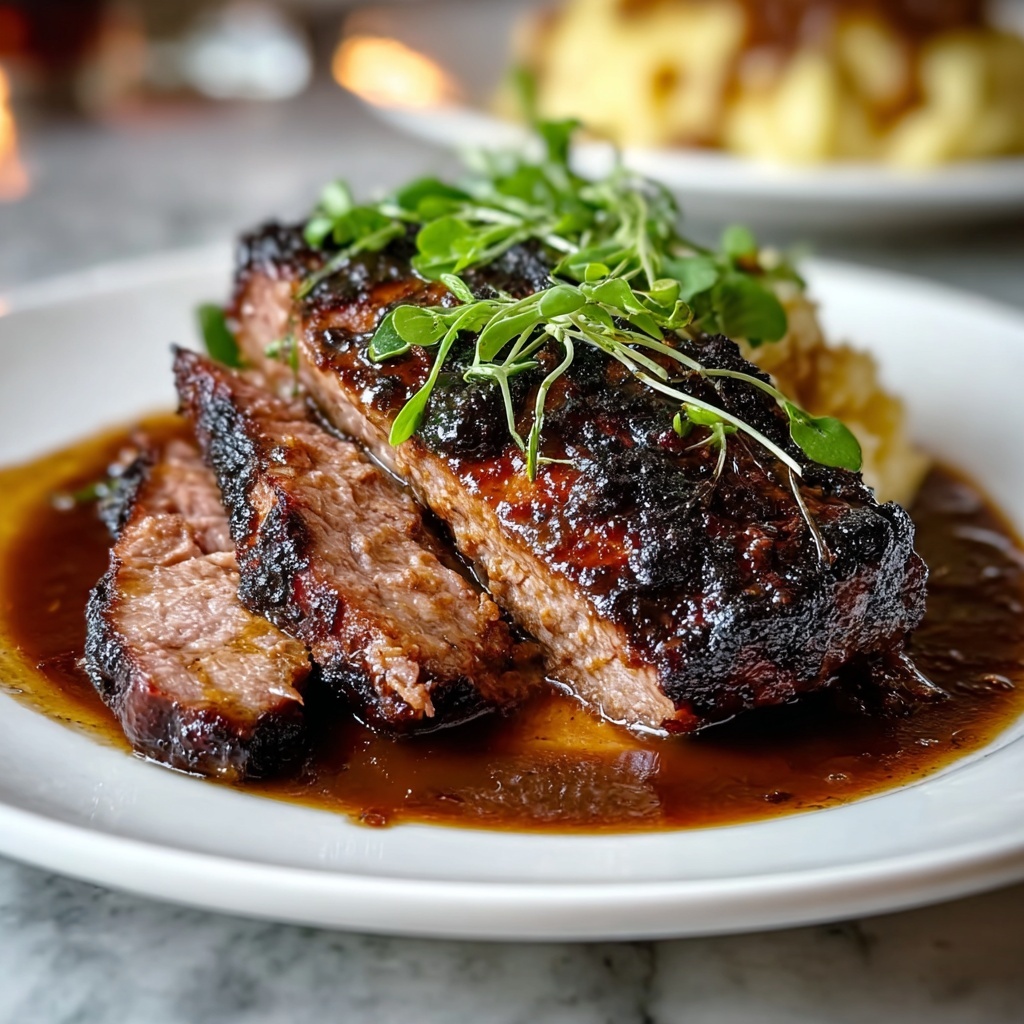 Coffee-Rubbed Beef Roast with Cocoa Gravy Recipe - Recipe Image