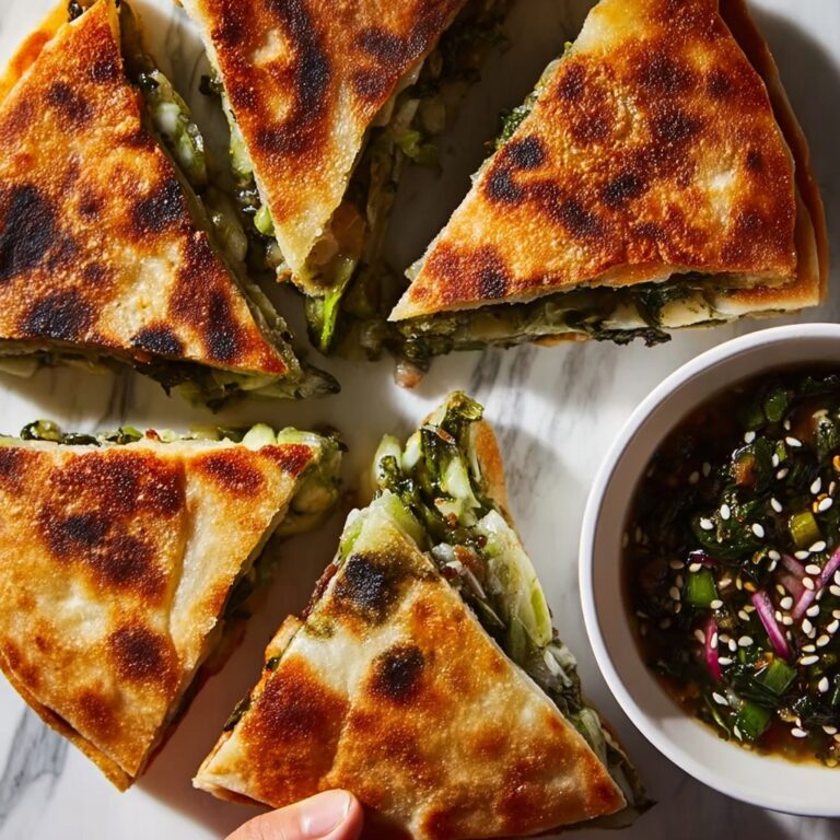 Irresistible Scallion Pancake Quesadilla with Cheesy Goodness Recipe