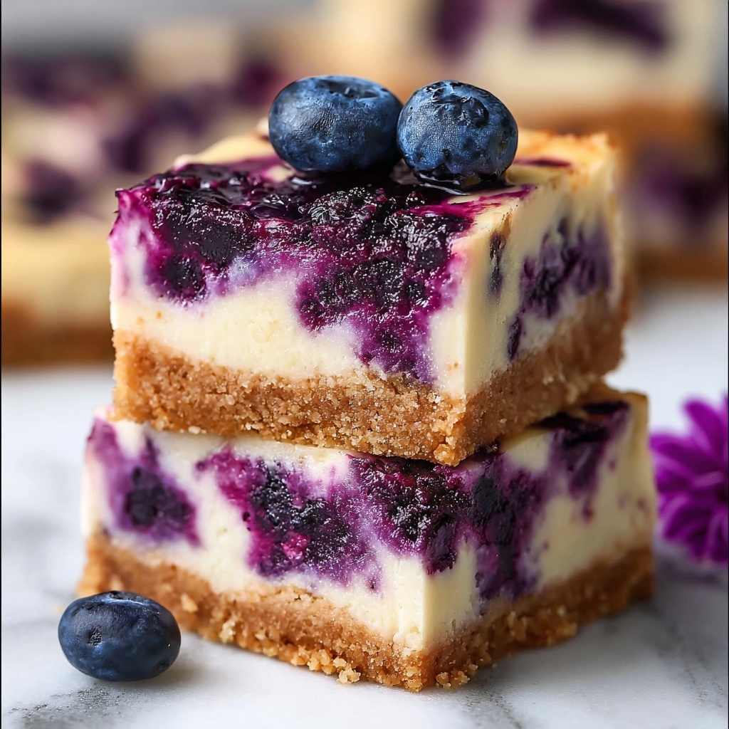 Blueberry Cheesecake Bars Recipe - Recipe Image