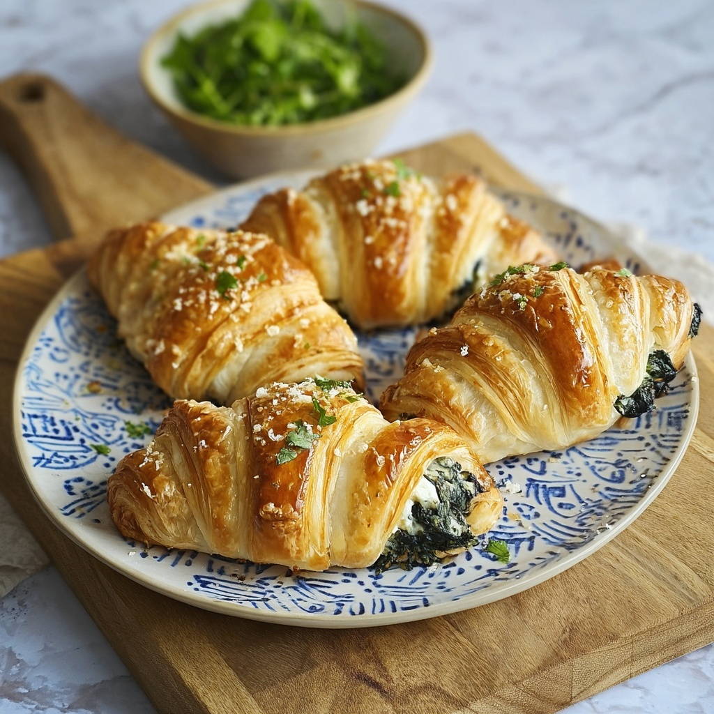 Spinach and Feta Puff Pastry Twists Recipe - Recipe Image